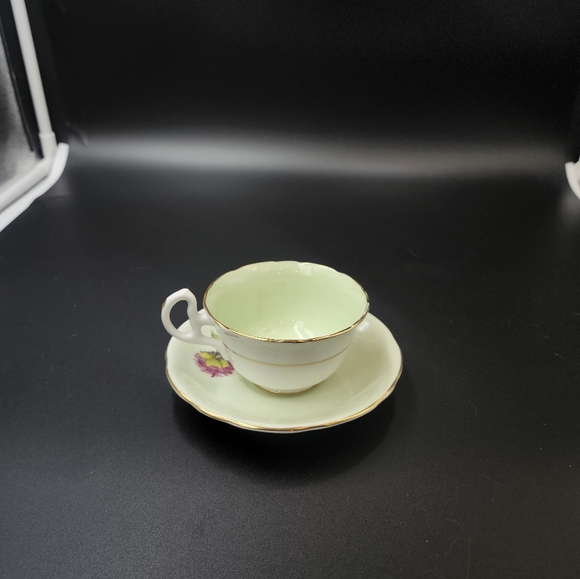 Royal Stafford bone china Lime Tea cup and saucer - Picture 1 of 12